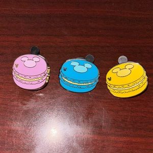 Disney Parks macaroon pins set of 3